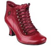 Hush Puppies Vivianna - Botines de caña alta con tacón para mujer, Rojo (Red/Multi), 42