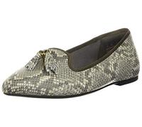Hush Puppies Women's Sadie Tassel Slipon Loafer Flat, Natural Snake Leather,7 W US