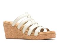 Hush Puppies Women's Willow Slide Ladies Heeled Sandals, White, 38 EU