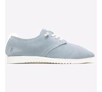 Hush Puppies Zapatillas Casual De Cuero Con Cordones Para Mujer Azul