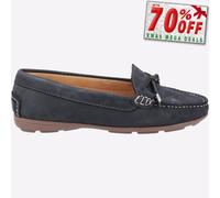 Hush Pupplies Maggie sin Cordones Conmutador Mujer Estilo Mocasín Cuero Marino