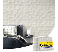 HushHues Paquete de 6 paneles acústicos de pared que absorben el sonido, paneles acústicos decorativos de 72 x 48 pulgadas, arte de pared absorbente de sonido con nano pegamento para grabación y