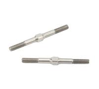 HUSHUI 1/10 RC Tensor de Acero 2 Piezas Varilla de Tracción Resistente Al Desgaste Premium para Big Rock Silver 48 Mm