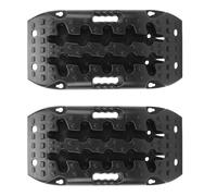 HUSHUI 1 par de Tablas de Tracción Fuera de Carretera Pistas de Recuperación Cortas Negras Mini Almohadillas de Tracción de Nieve de de Barro para Vehículos con Bolsa de Almacenamiento