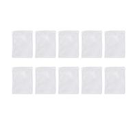 HUSHUI 10 bolsas de filtro de acuario con agujero de malla grande con cremallera para carbón activado granular, color