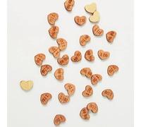 HUSHUI 100 Uds. Decoraciones de Corazón de Amor de Madera para Manualidades de Dispersión de Bodas y Fiestas, Color de Madera de Primera Calidad, Crean un Ambiente Romántico (yo también/lo hago)