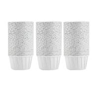 HUSHUI 100 Uds. Mini Moldes para Cupcakes, Vasos Redondos de Papel para Hornear, Fácil Liberación para Decoraciones para Fiestas de Cumpleaños y Bodas (Blanca)