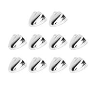 HUSHUI 10pcs 316 Cubierta de Ventilación de Almeja de Acero Inoxidable 1.77x1.57in Cubierta de Alambre Marino para Barcos de Velocidad Yates Veleros
