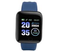 HUSHUI 116 Plus Smart Inch TFT Pantalla a Color IP67 Fitness Tracker con Recordatorio de Mensaje de Llamada, para Teléfonos Inteligentes 5.0 iOS 9.0 (Azul)