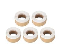 HUSHUI 1300 Piezas Etiqueta Adhesiva Kraft, 5x2,5 Cm Etiqueta Adhesiva Autoadhesiva de Papel Kraft Marrón en Blanco, con Fuerte Adhesión, para Frasco, Botella, Contenedor, Álbum de