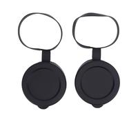 HUSHUI 2 Tapas de Lente de Objetivo, Cubierta Protectora de Goma para Lente de Telescopio de Ajuste Cómodo para Binoculares Monoculares ID de 61 a 64 Mm