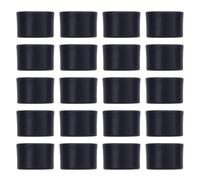 HUSHUI 20 Piezas de Silla Redonda Punta de Pierna Tapa Plástica Antideslizante Silla Sillón Mesa de Cubierta de la Pierna Protector de Piso para Muebles para el Hogar Gimnasio 0.98 X