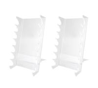 HUSHUI 2pcs Soporte de Cepillo de Maquillaje para Tocadoras de Lápiz Acrílico Soporte de Soporte de Lápiz Estante de Secado de Maquillaje para Accesorios de Escritorio de Pincel de