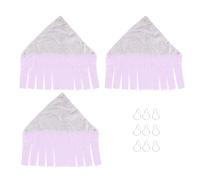 HUSHUI 3 hamacas colgantes de animales pequeños, suave y cómoda, diseño de borlas, hamaca para jaula de mascotas, para conejillo de indias, conejo, hurón (morado)