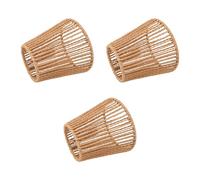 HUSHUI 3 Piezas de Lámparas Tejidas a Mano, Estilo Rústico en Tonos de Lámparas con Disipación de Calor de Metal Interno, para Lámparas de Lámparas de Lámpara Colgante Bulbo E14