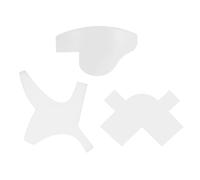 HUSHUI 3 Uds Tarjeta para Dar Forma a la Barba Accesorios de Modelado Herramienta Facial Multifuncional para Mejora de Barbero para Peluquería Casera (Blanco)