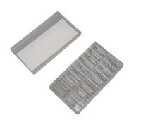 HUSHUI 300 Piezas de Pasador Dividido de Acero Inoxidable para Reloj, Caja de Almacenamiento Transparente con 20 Tamaños para Reparación de Relojes y Reemplazo de (Tamaño Medio de 1,0 mm (7,5-26,5