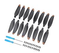 HUSHUI 4 Pares de Hélices de Drones de Repuesto, Cuchillas de bajo Ruido Compatibles con Mini, con 16 Hélices, 24 Tornillos, 2 Unidades