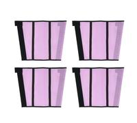 HUSHUI 4 protectores de patas de caballo, protectores para patas de caballo, botas de malla transpirable para caballo para establo y pasto (morado)