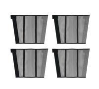 HUSHUI 4 protectores de patas de caballo, protectores para patas de caballo, botas de malla transpirable para caballos para puestos y pastos (negro)