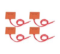 HUSHUI 4 Uds. Calentador de Estera Térmica de Silicona Almohadilla de Calentamiento Rápido Flexible para Equipos Industriales 50x50mm 12V 7,5W