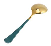 HUSHUI 5 Cucharas de Sopa de Acero Inoxidable para una Experiencia Cómoda de Comer en Casa o en Fiestas, Acero de Grado Alimenticio 304, Disponible en (#2)