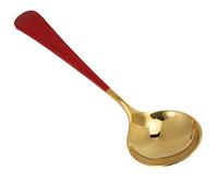 HUSHUI 5 Cucharas de Sopa de Acero Inoxidable para una Experiencia Cómoda de Comer en Casa o en Fiestas, Acero de Grado Alimenticio 304, Disponible en (#1)