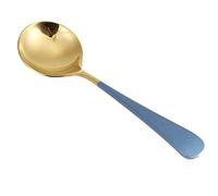 HUSHUI 5 Cucharas de Sopa de Acero Inoxidable para una Experiencia Cómoda de Comer en Casa o en Fiestas, Acero de Grado Alimenticio 304, Disponible en (#3)