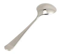 HUSHUI 5 Cucharas de Sopa de Acero Inoxidable para una Experiencia Cómoda de Comer en Casa o en Fiestas, Acero de Grado Alimenticio 304, Disponible en (#4)