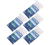 HUSHUI 5 Ganchos de Piel de Pescado Luminosa con Cebo de Plumas de Plástico para la Pesca en Agua Dulce - Fuerte y Duradera (12#)