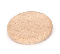 HUSHUI 50 Piezas de Rodajas de Madera en Blanco, Astillas Redondas de Madera de Haya para Decoraciones Artesanales de Bricolaje, sin Agujero para álbumes de Recortes, Etiquetas de árbol (3,8 CM)