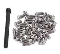 HUSHUI 50 Uds. Tornillos de Rueda de Coche RC de Acero Inoxidable con Herramientas de Destornillador para Coches Trepadores de Control Remoto 1/10, Piezas de Repuesto de (qué)