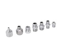 HUSHUI 7pcs Adaptador de Aerógrafo Ajuste de Acero de Acero Inoxidable Accesorios de Desconexión Rápida para Compresor de Aire