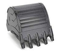 HUSHUI Accesorio de Cubo de Metal RC para Excavadora 1580, Coche de Ingeniería, Rendimiento Estable, Mejora, 1 Unidad, Adecuado para Mayores de 8 Años
