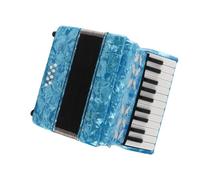 HUSHUI Acordeón de 22 Teclas 8 Bajos para Principiantes con Correas Ajustables Instrumento Musical de Madera de Arce Duradero