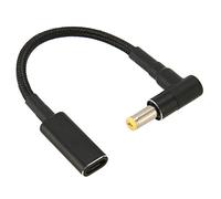 HUSHUI Adaptador USB C a CC para Portátiles con Puerto de 5,5x1,7mm, Cable de Carga Ligero y Duradero de Aleación de Aluminio de 100W Tipo C para Viajes y Oficina