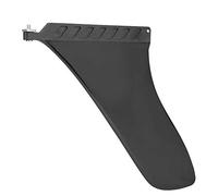 HUSHUI Aleta de Tabla de Surf Calidad PVC Diseño de Anomalía Ligero Duradero para Tabla Larga y de Remo 9 "Negro 1 Unidad