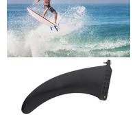 HUSHUI Aleta de Tabla de Surf de PVC Ecológica Grande de 10 Pulgadas para Tabla Larga, Accesorio Ligero Negro