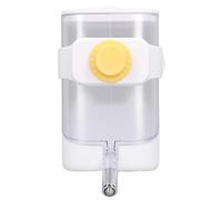 HUSHUI Alimentador Automático de Agua de Mascotas, Alimentador de Beber para Mascotas, Jaula de Bola de Acero Inoxidable Dispensador de Agua Colgante para Gato Conejo
