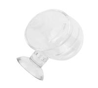 HUSHUI Alimentador de Acuario Transparente, Taza de Alimentación de Peces con Ventosa Premium, para Tanque de Agua de Mar, Pequeños Peces Tropicales (Copa de acrílico)