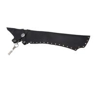 HUSHUI Aljaba de Flecha de Tiro con, Bolsa de Soporte de Flecha de Cuero PU Ligera y Duradera para Caza Al Aire y Práctica de Objetivos (Negra)