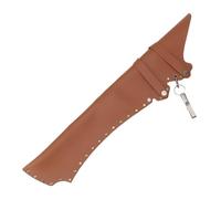 HUSHUI Aljaba de Flecha de Tiro con, Bolsa de Soporte de Flecha de Cuero PU Ligera y Duradera para Caza Al Aire y Práctica de Objetivos (Marrón)