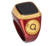 HUSHUI Anillo de Contador Inteligente Diseño Inteligente y Liviano para Seguimiento Diario de Pasos con Soporte para Aplicaciones y Pantalla de 0,49 Pulgadas (Marrón)