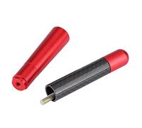 HUSHUI Antena Aérea Corta Universal de Fibra de Carbono, Reemplazo Duradero para Señal FM de Radio de Coche, con Tornillos (Carbono Rojo)