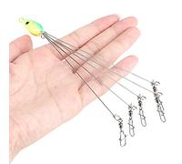 HUSHUI Aparejo de Pesca Tipo Paraguas Alabama de 5 Brazos con Pivotes a Presión para Pesca en Agua Dulce, Construcción Duradera de Metal y Plástico, 21 Cm de Longitud (Número 2 (13 X 2,9 X 1,5 cm /
