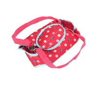 HUSHUI Arnés de Elevación para Perros, Arnés Portátil Lavable y Transpirable con Tiras Lumbares Dobles, para Perros Pequeños (Rosa roja)