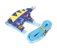 HUSHUI Arnés para Hurón con Correa, Chaleco Bonito y Suave Ajustable para Animales Pequeños, 1 Correa para el Pecho, 1 Cuerda de Tracción (Reino de los Dinosaurios)