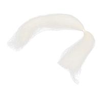 HUSHUI Barba Facial Falsa Reutilizable de 8 G, Bigote de Barba Falsa Realista para Maquillaje de Película, Ideal para Hombres, Material de Cabello Artificial Suave, 3 Colores Disponibles (Blanca)
