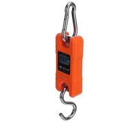 HUSHUI Báscula Electrónica Mini Báscula Digital Portátil con Pantalla LED para Viajes y Uso Doméstico ABS y Acero, 31x6.8x3.6cm (Naranja)