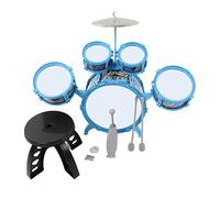 HUSHUI Batería para Niños con Sonido Increíble Diseño Compacto para Niños Que Aprenden Música a Partir de 3 Años Plástico Duradero 54 X 16 X 54 Cm